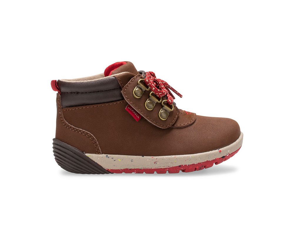 Merrell Boots Brown - Bare Access Steps® 2.0 Jr. - Kids 97RVAIZTL